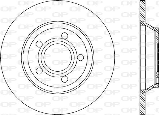 OPEN PARTS Тормозной диск BDR1042.10